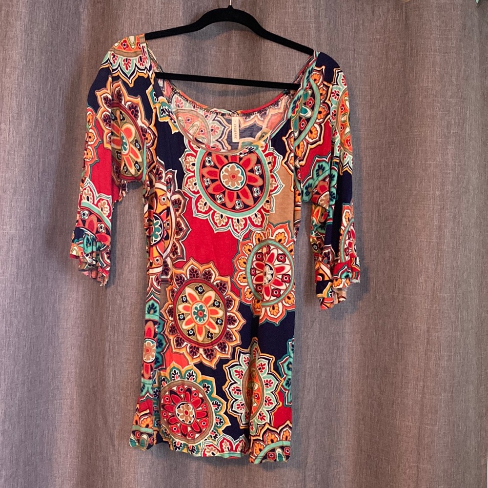 Colorful Boho flowy top